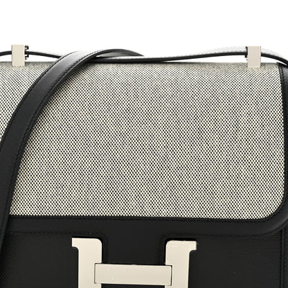 Hermes Swift Toile Constance 24 Black Ecru 8 of 10