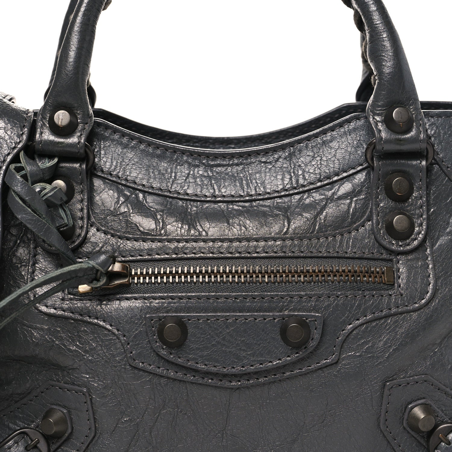 Balenciaga Agneau Classic Hardware Mini City Gris Fossile 8 of 11