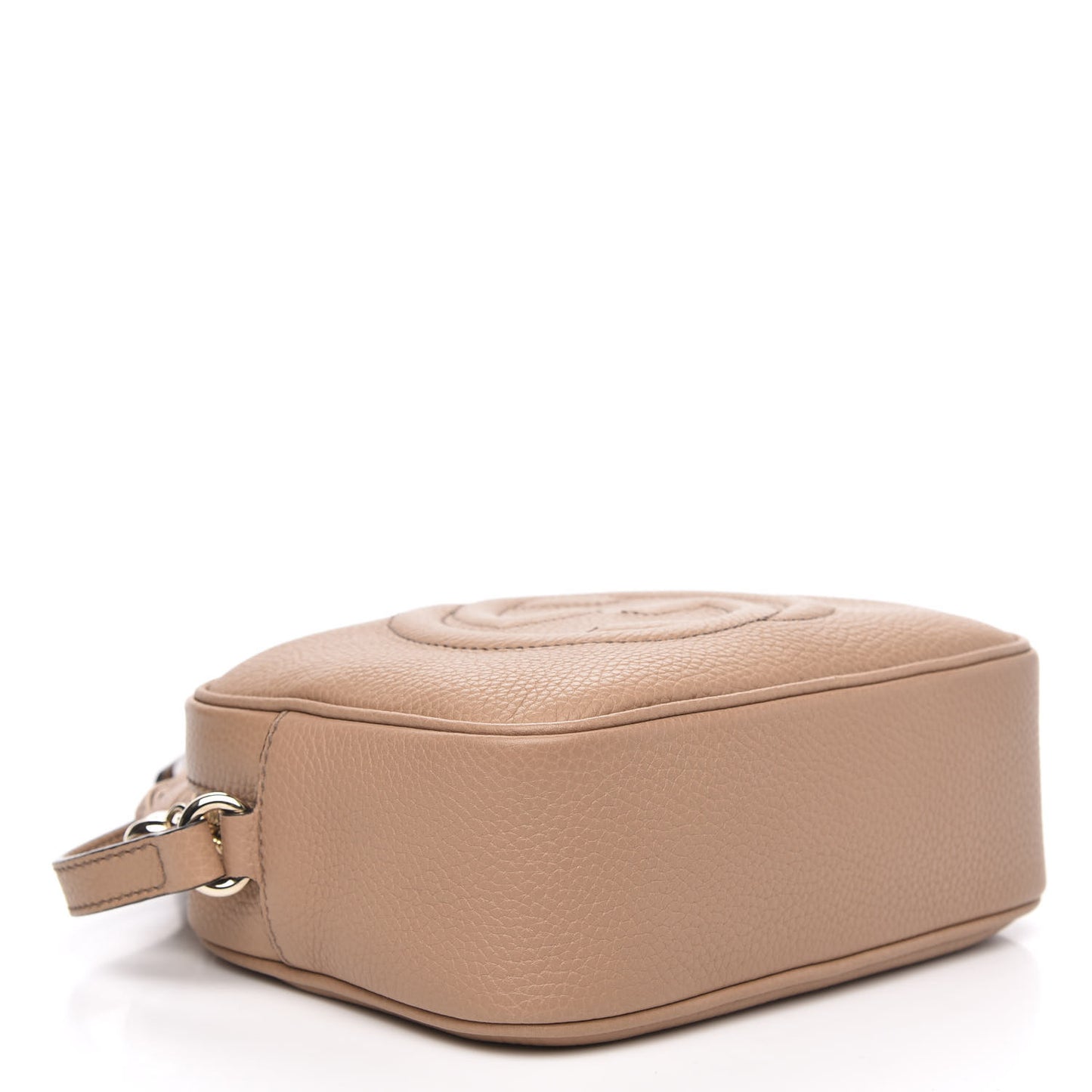 Pebbled Calfskin Small Soho Disco Bag Camelia