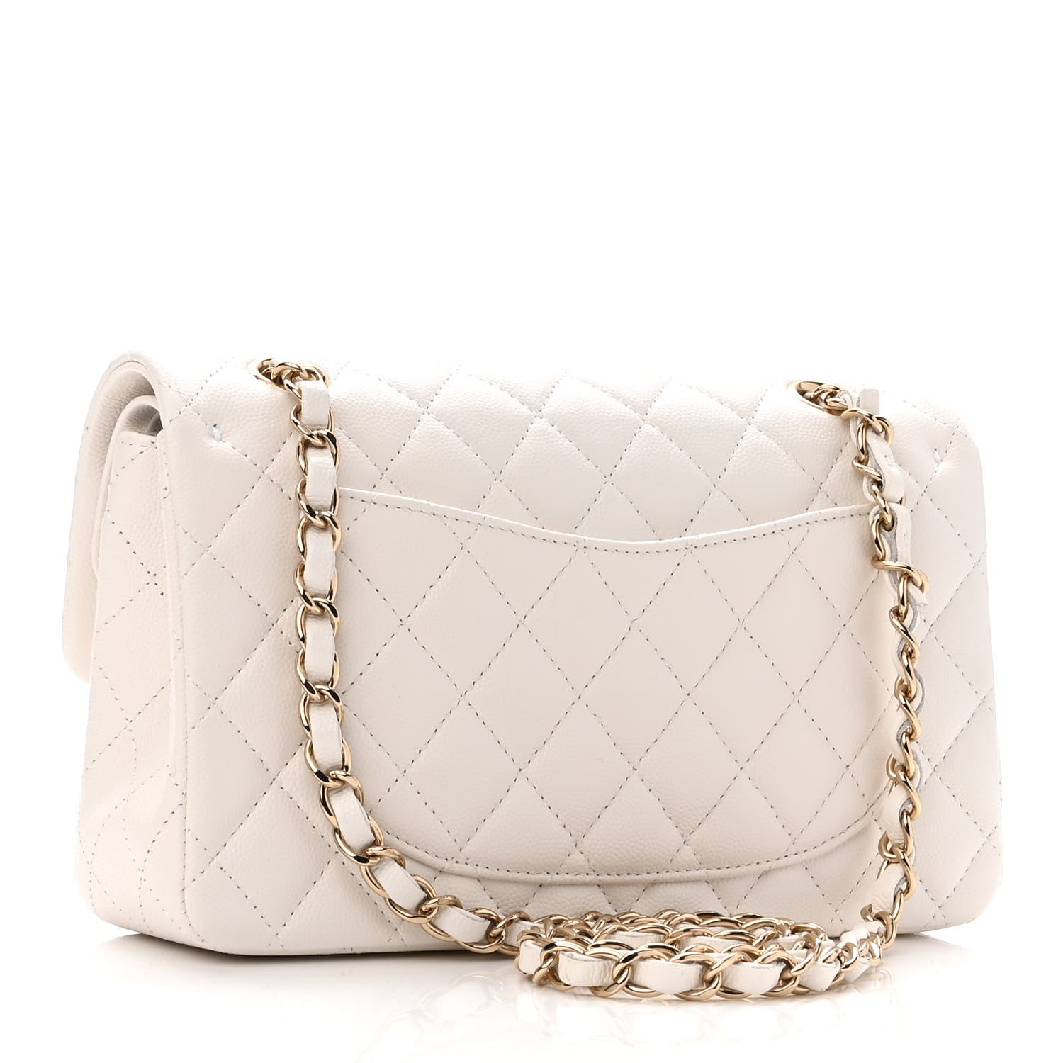 Chanel Caviar Quilted Small Double Flap White 3 of 11