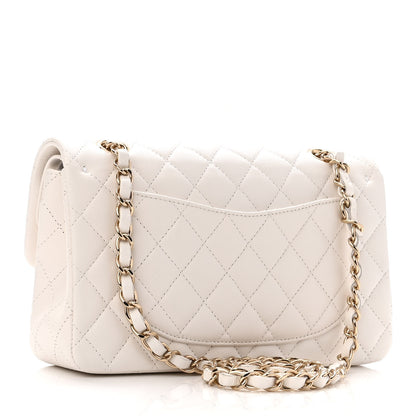 Chanel Caviar Quilted Small Double Flap White 3 of 11