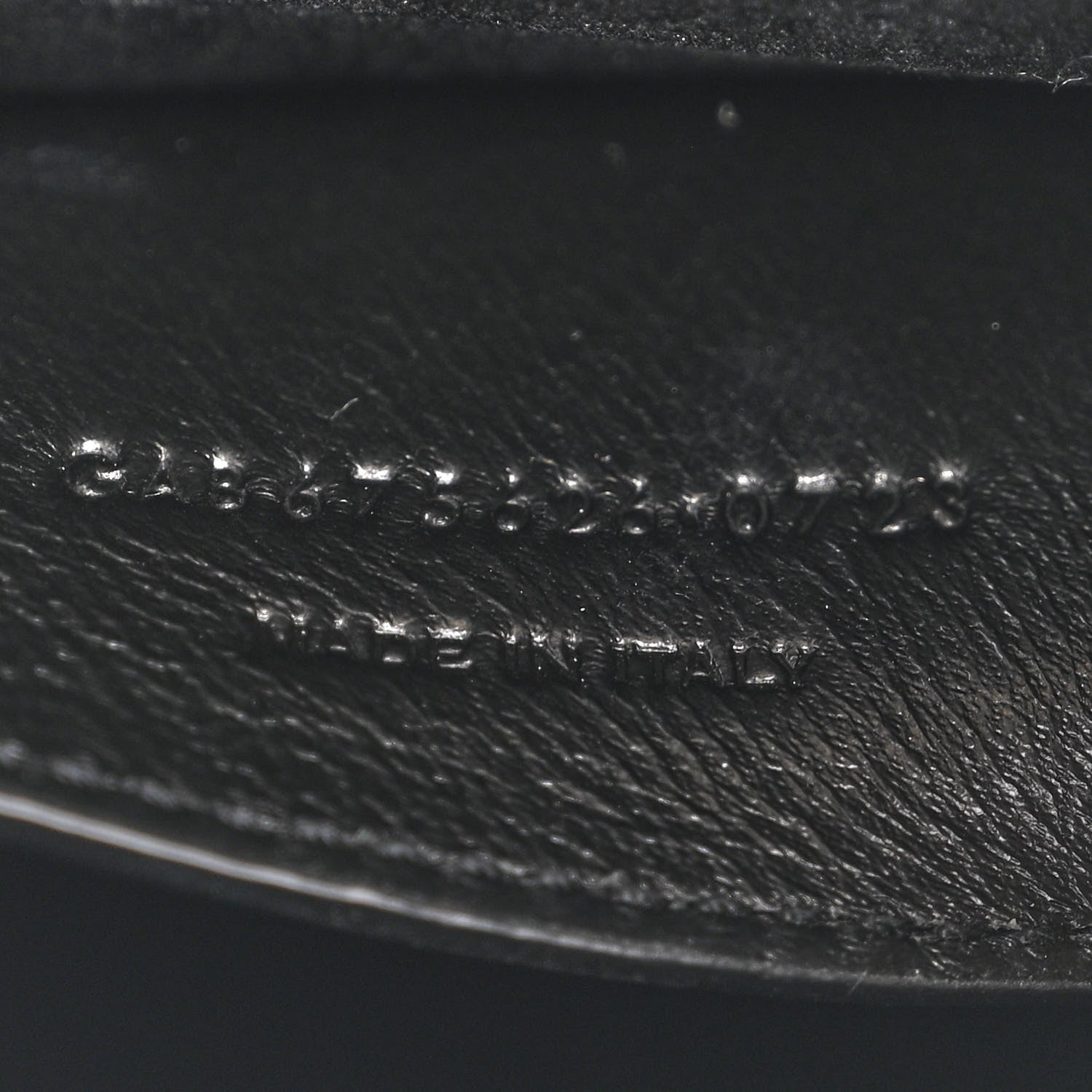 Saint Laurent Shiny Calfskin Crocodile Embossed Small Manhattan Baguette Black 7 of 11