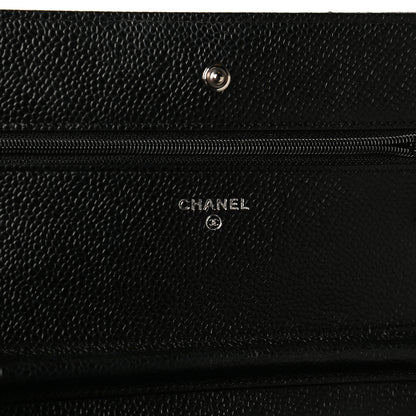 Chanel Caviar Quilted Wallet On Chain WOC Black 6 of 15