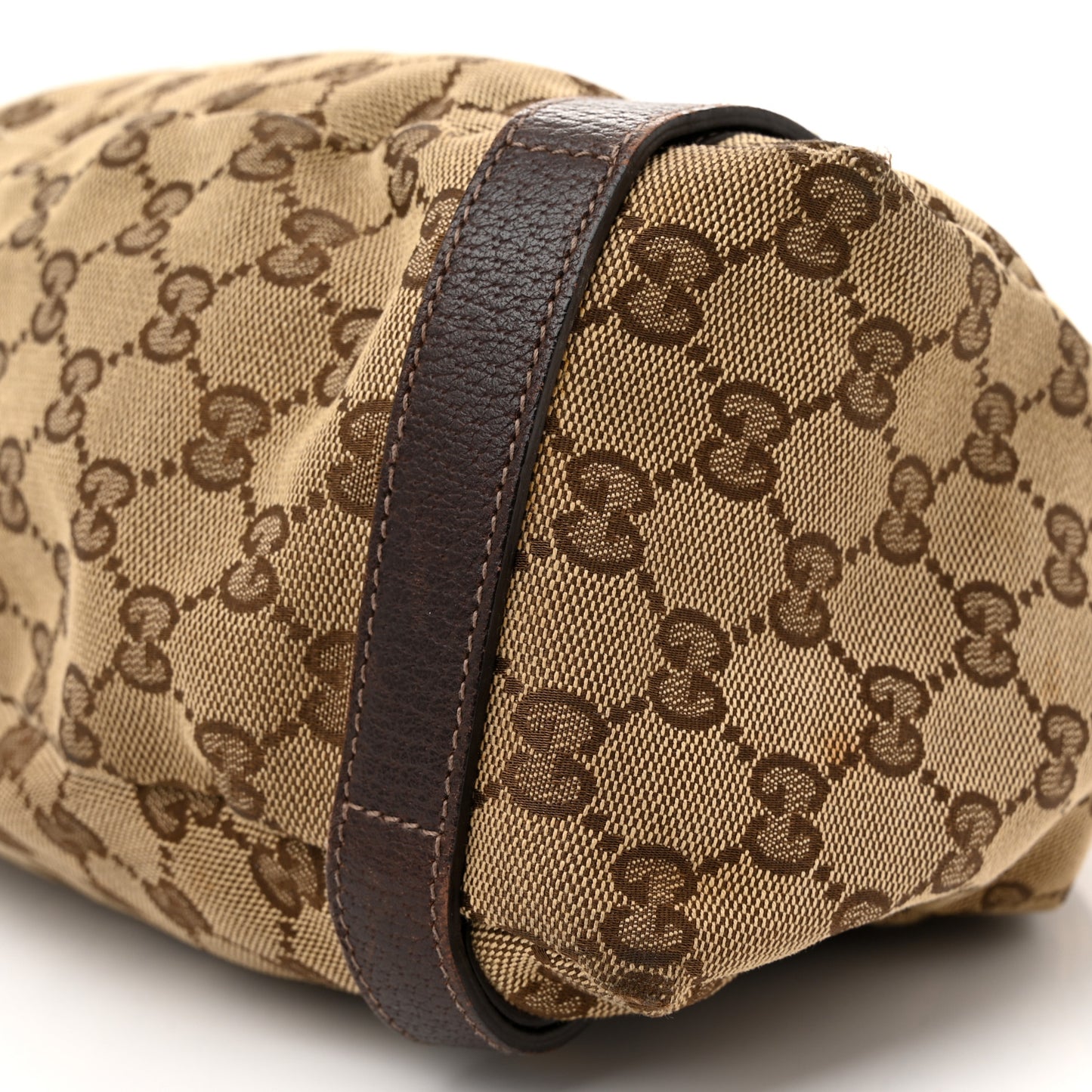 Monogram Medium Abbey Shoulder Bag Dark Brown