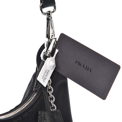 Prada Nylon Re-Edition 2005 Shoulder Bag Black 10 of 11