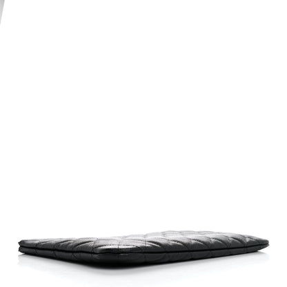 Chanel Caviar Quilted Medium Cosmetic Case Black 4 of 7