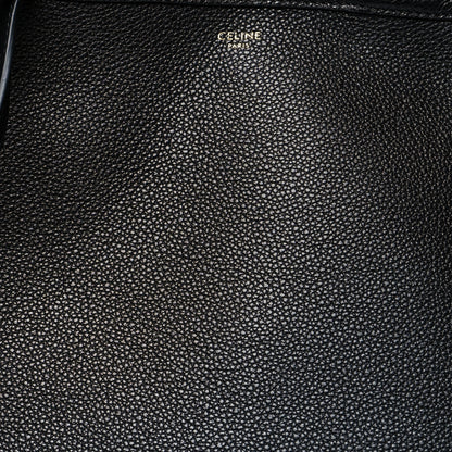 Celine Grained Calfskin Small Folded Cabas Black 8 of 10