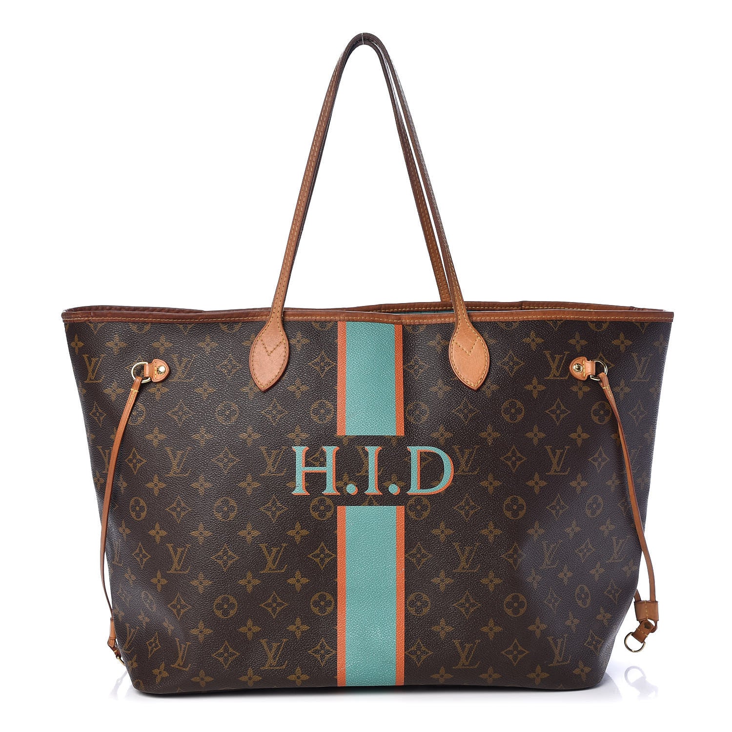 Louis Vuitton Monogram My LV Heritage Neverfull GM Vert Clair Orange 1 of 11