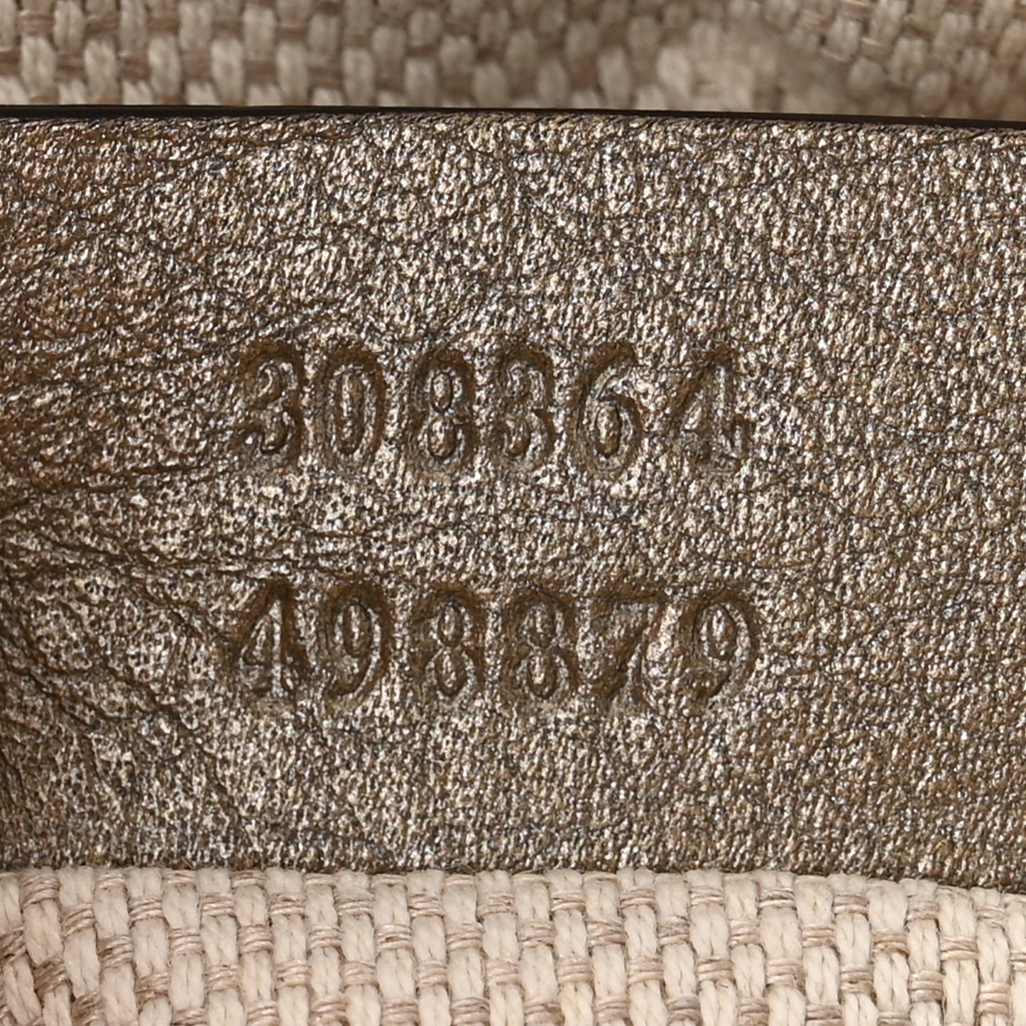 Metallic Pebbled Calfskin Small Soho Disco Bag Golden Beige