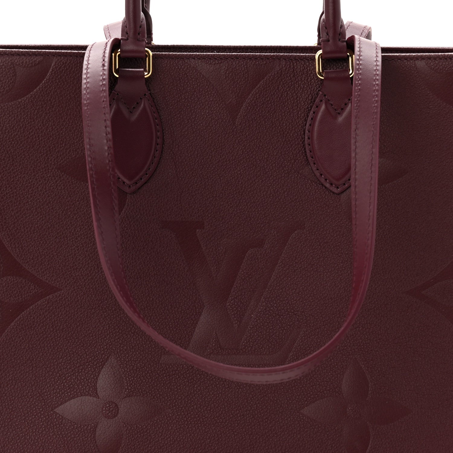 Louis Vuitton Empreinte Monogram Giant Onthego MM Wine 7 of 9