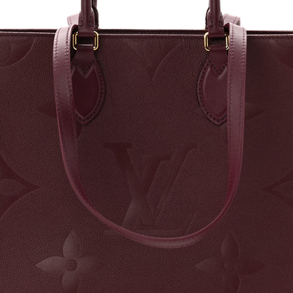 Louis Vuitton Empreinte Monogram Giant Onthego MM Wine 7 of 9