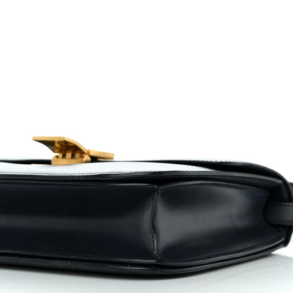 Celine Box Calfskin Medium Classic Box Flap Bag Navy 11 of 14