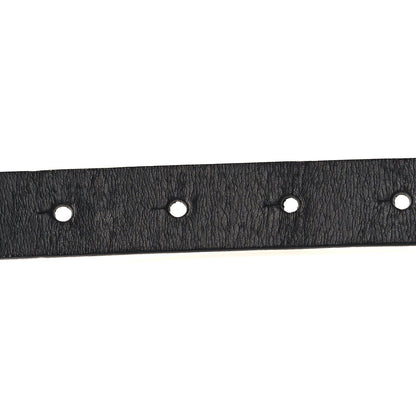Gucci Calfskin Double G 20mm Slim Belt 75/30 Black 4 of 5