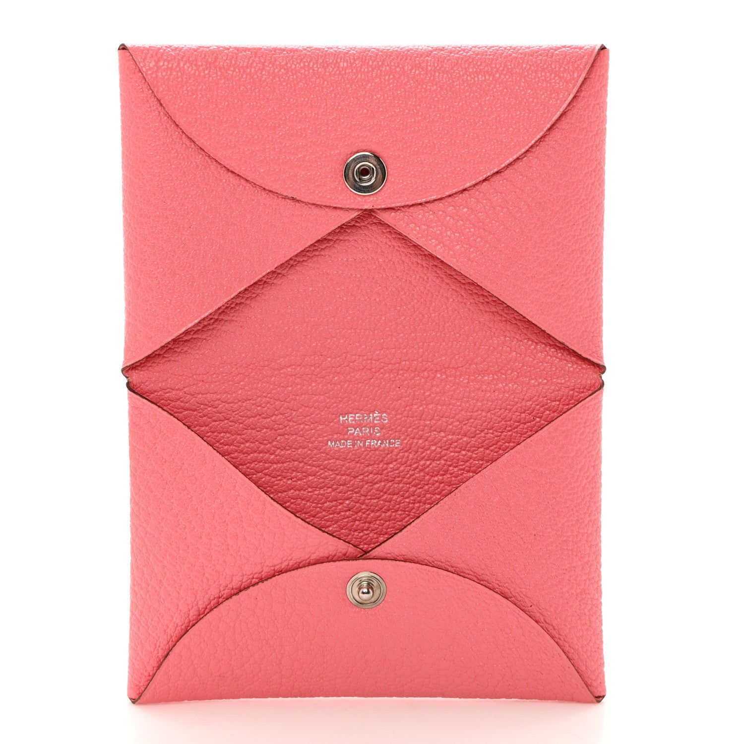 Hermes Chevre Mysore Calvi Card Case Rose Azalee 5 of 8