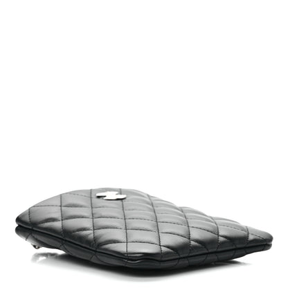 Chanel Lambskin Quilted Crossbody Bag Black 4 of 10