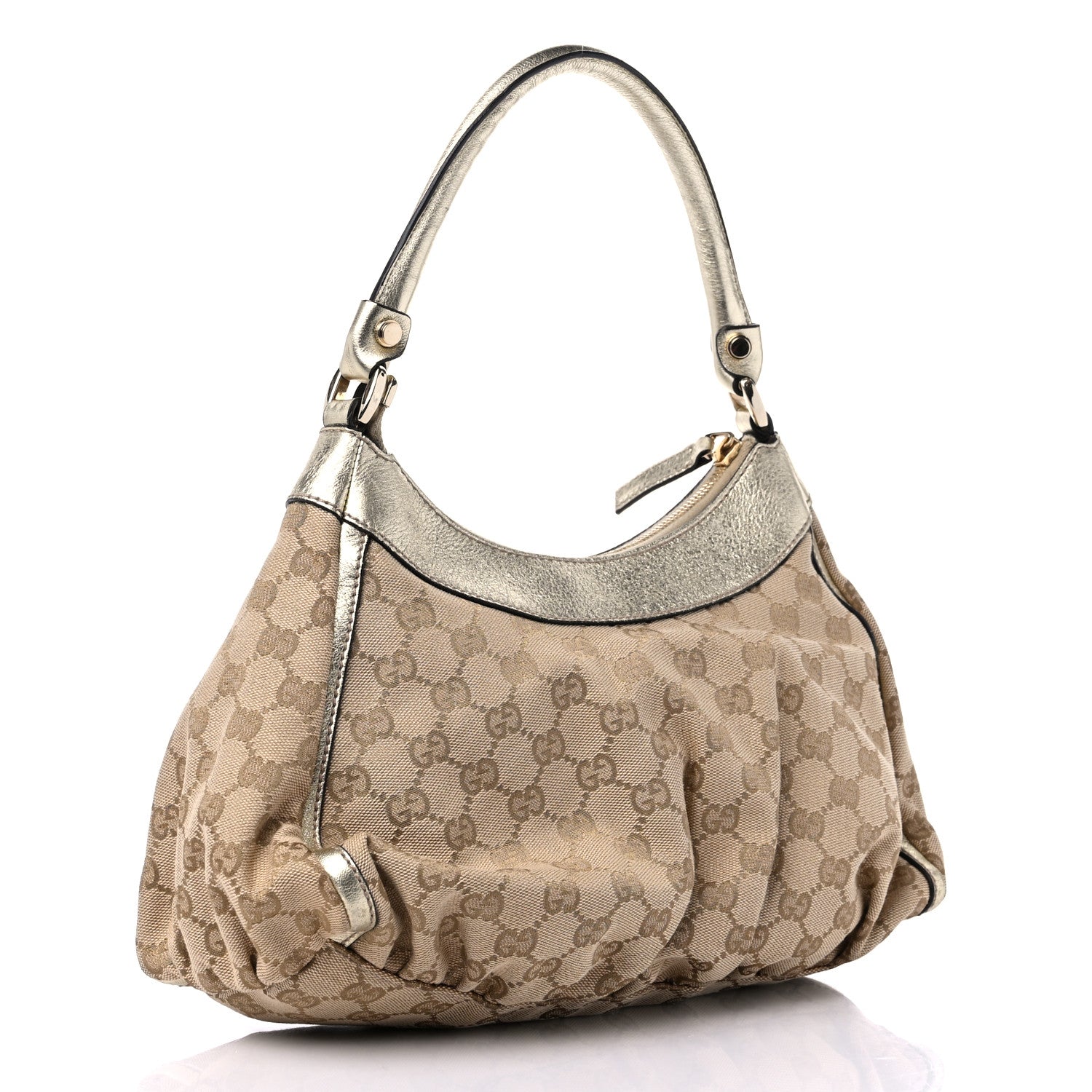 Gucci Monogram Medium D Gold Ring Hobo Gold 3 of 14