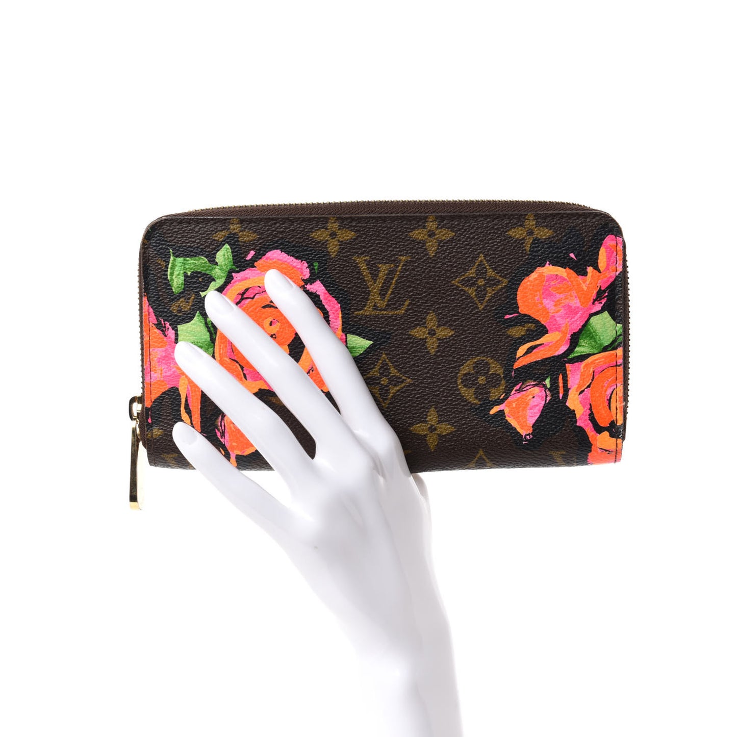 Monogram Roses Zippy Wallet