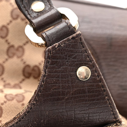 Gucci Monogram Web Junco Shoulder Bag Dark Brown 15 of 15