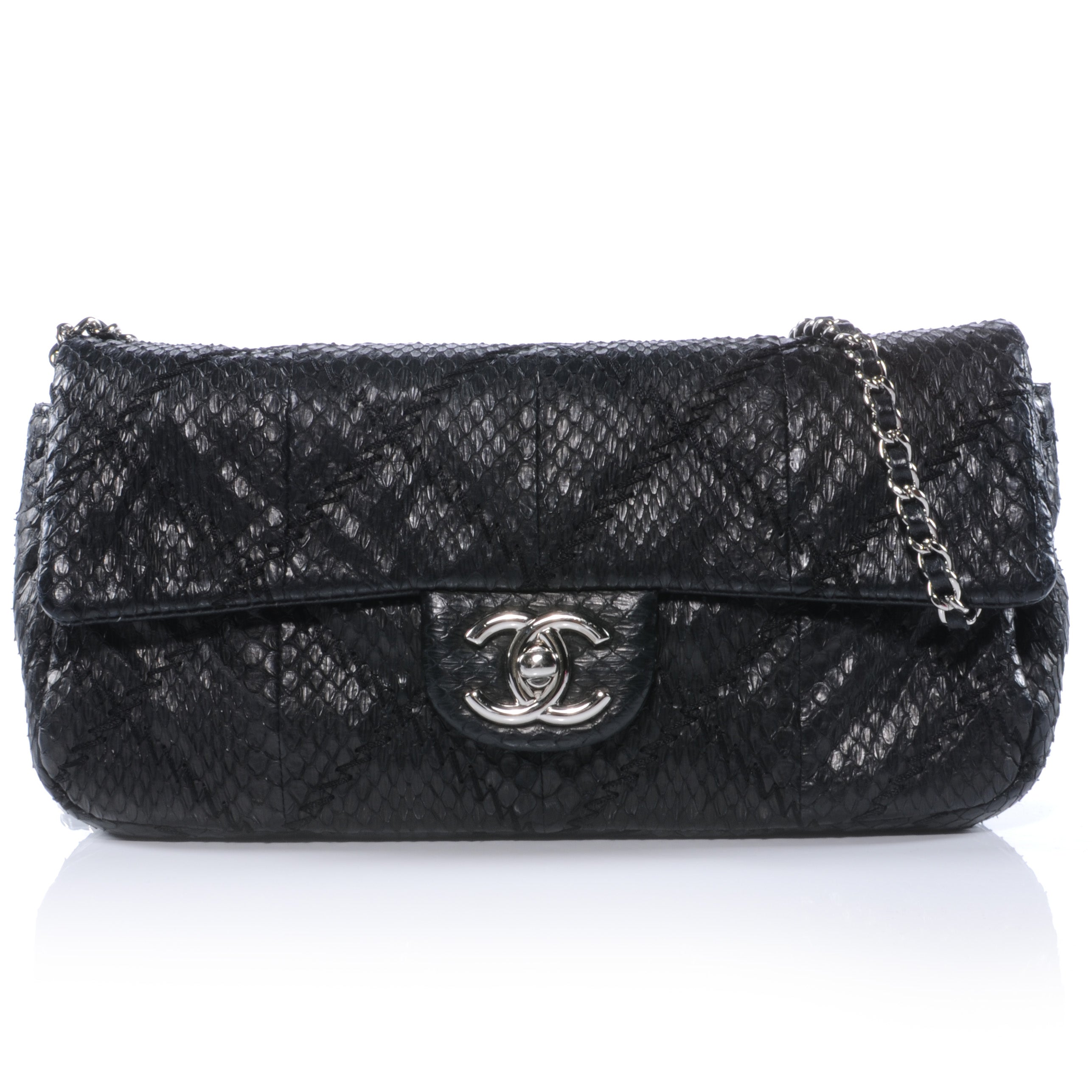 Chanel Python Ultimate Stitch Flap Black 39761 – FASHIONPHILE