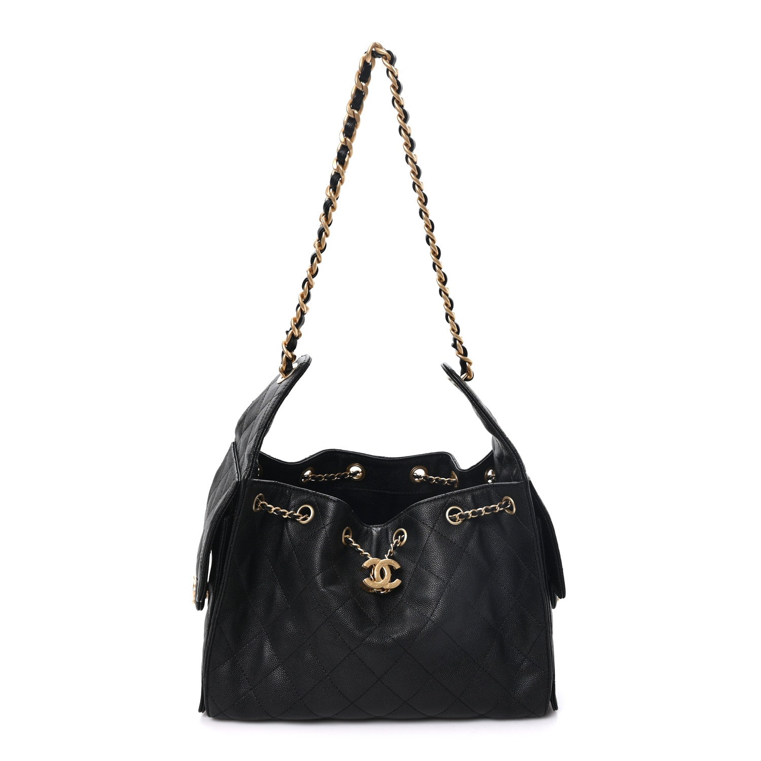Chanel Caviar Quilted Small Chanel 25 Handbag Black 1 of 9