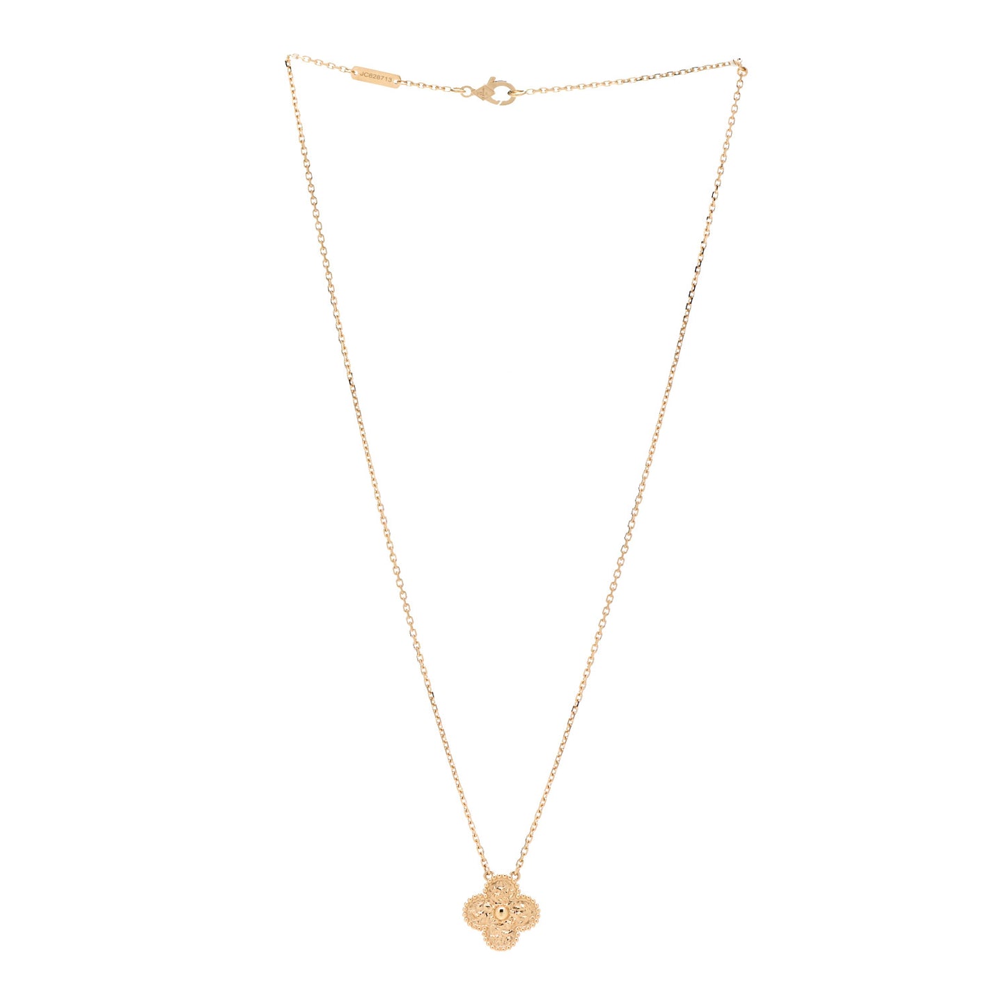 18K Yellow Gold Vintage Alhambra Pendant Necklace