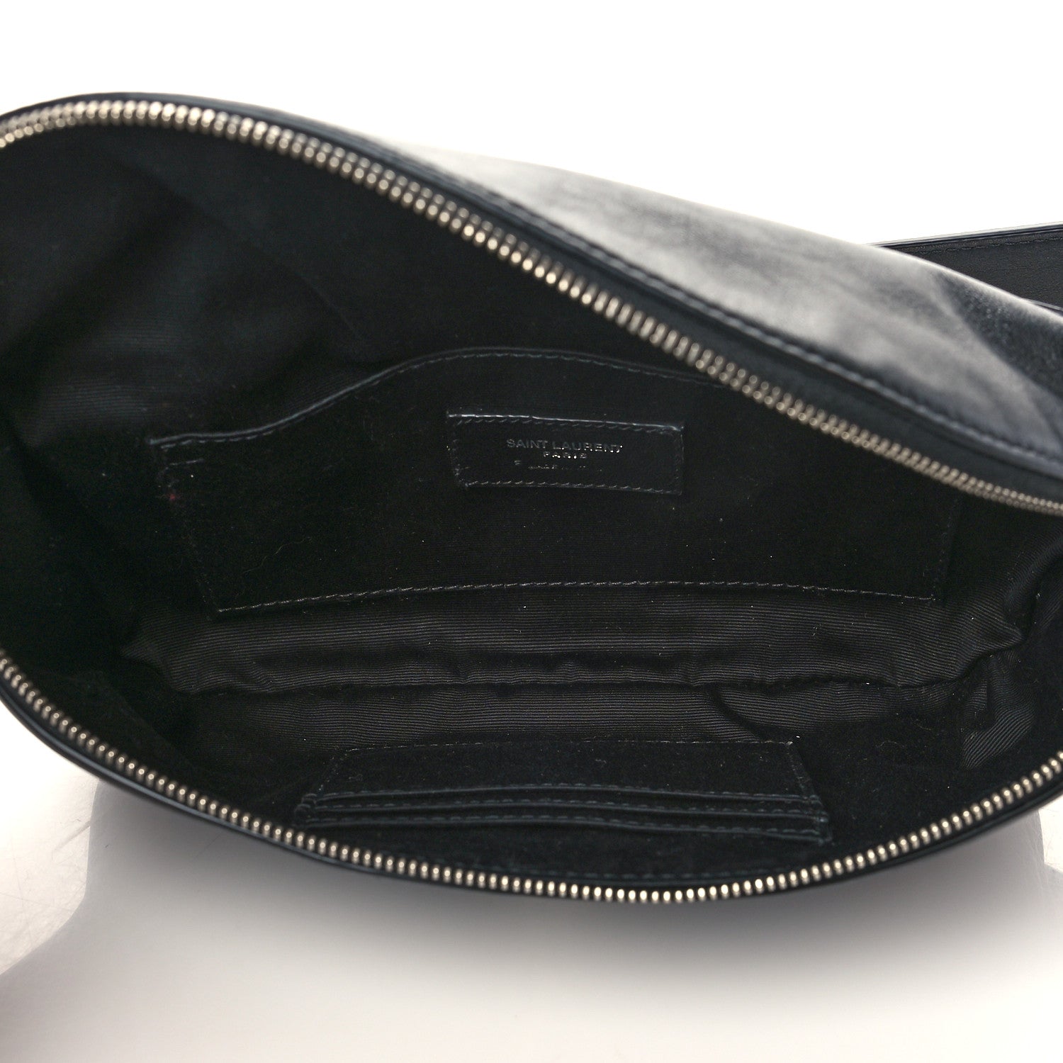 Saint Laurent Calfskin Monogram Belt Bag Black 5 of 7