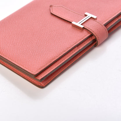 Hermes Epsom Bearn Gusset Wallet Flamingo 11 of 12