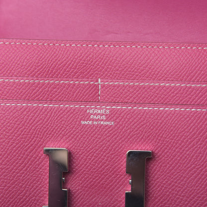 Hermes Epsom Constance Short Wallet Rose Tyrien 6 of 8
