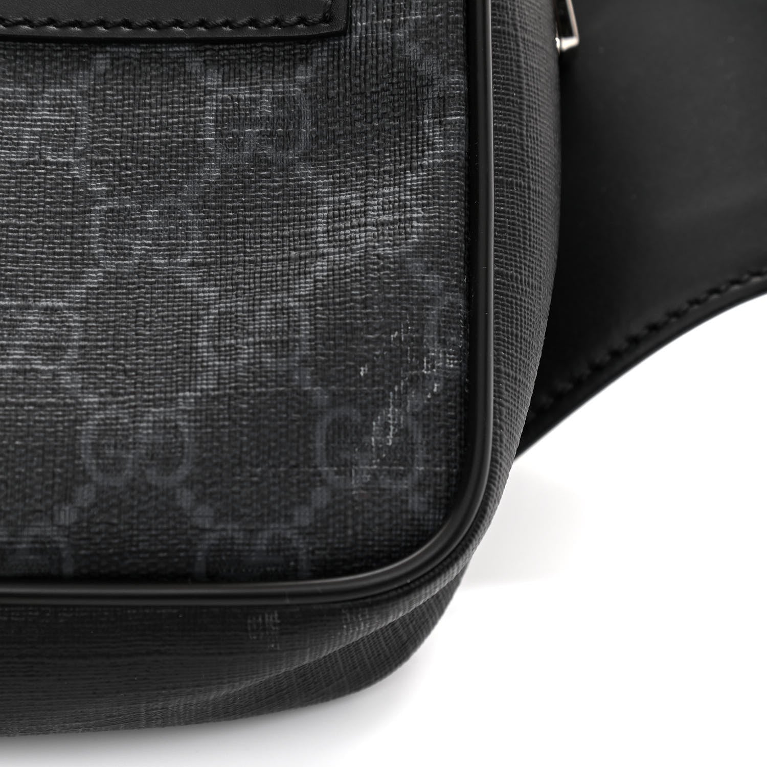 Gucci Soft GG Supreme Monogram Web Belt Bag Black Grey 11 of 11