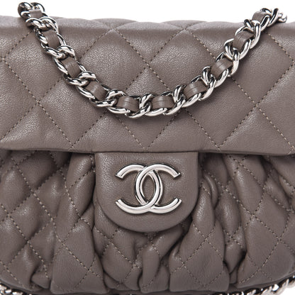Chanel Washed Lambskin Quilted Mini Chain Around Flap Taupe 10 of 11