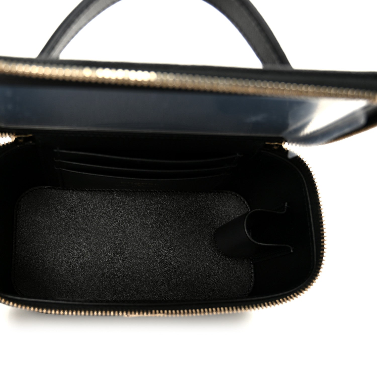 Chanel Caviar Quilted Top Handle Long Vanity Black 5 of 12