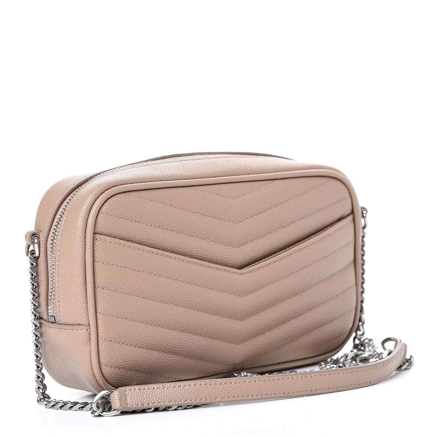 Grain De Poudre Matelasse Monogram Mini Lou Camera Bag Gold Sand