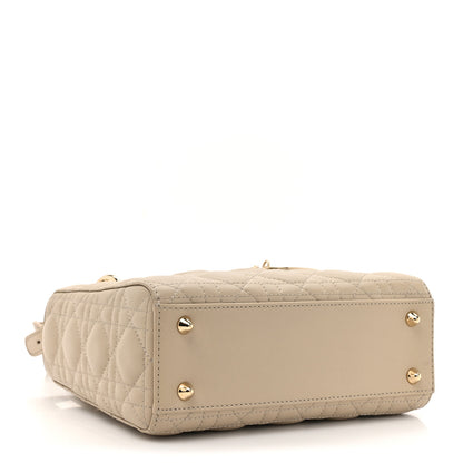 Christian Dior Lambskin Cannage Small My ABCDior Lady Dior Beige 4 of 15