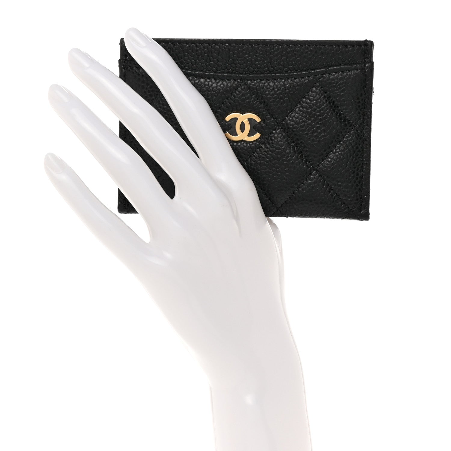 Chanel Caviar Quilted Card Holder Black 2 of 9