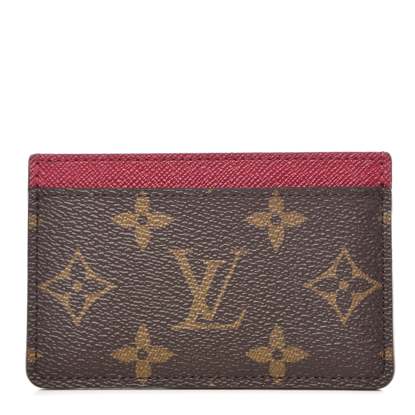 Monogram Card Holder Fuchsia