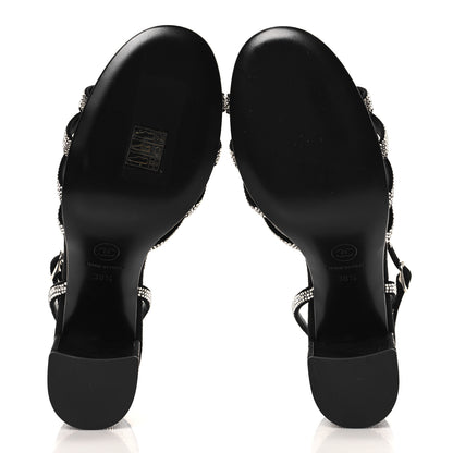 Chanel Strass Suede Pumps 38.5 Black 6 of 9