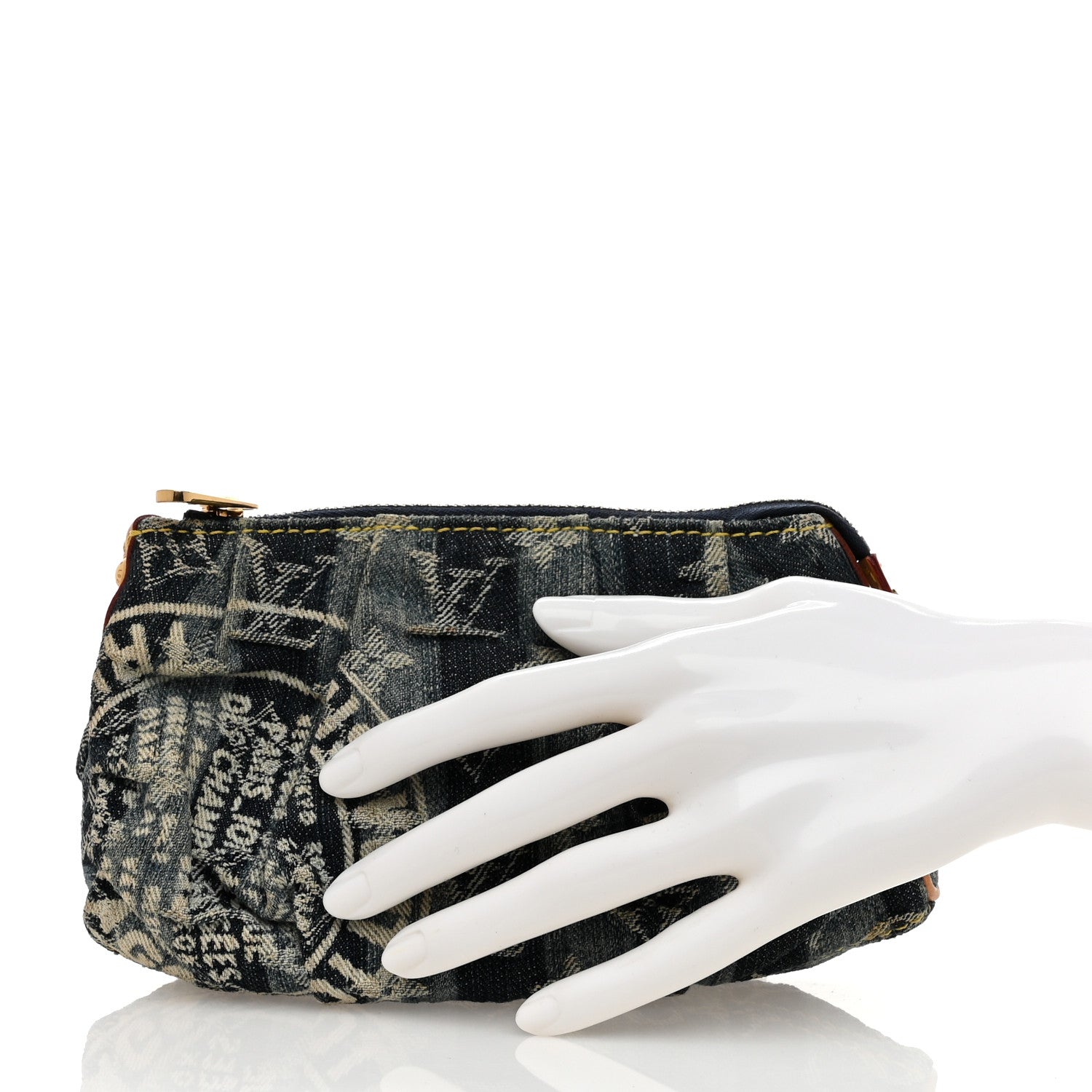 Louis Vuitton Denim Raye Trousse Cosmetic Pouch 4 of 8