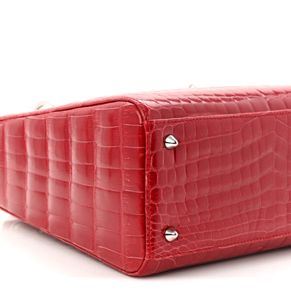 Christian Dior Alligator Medium Lady Dior Red 9 of 10