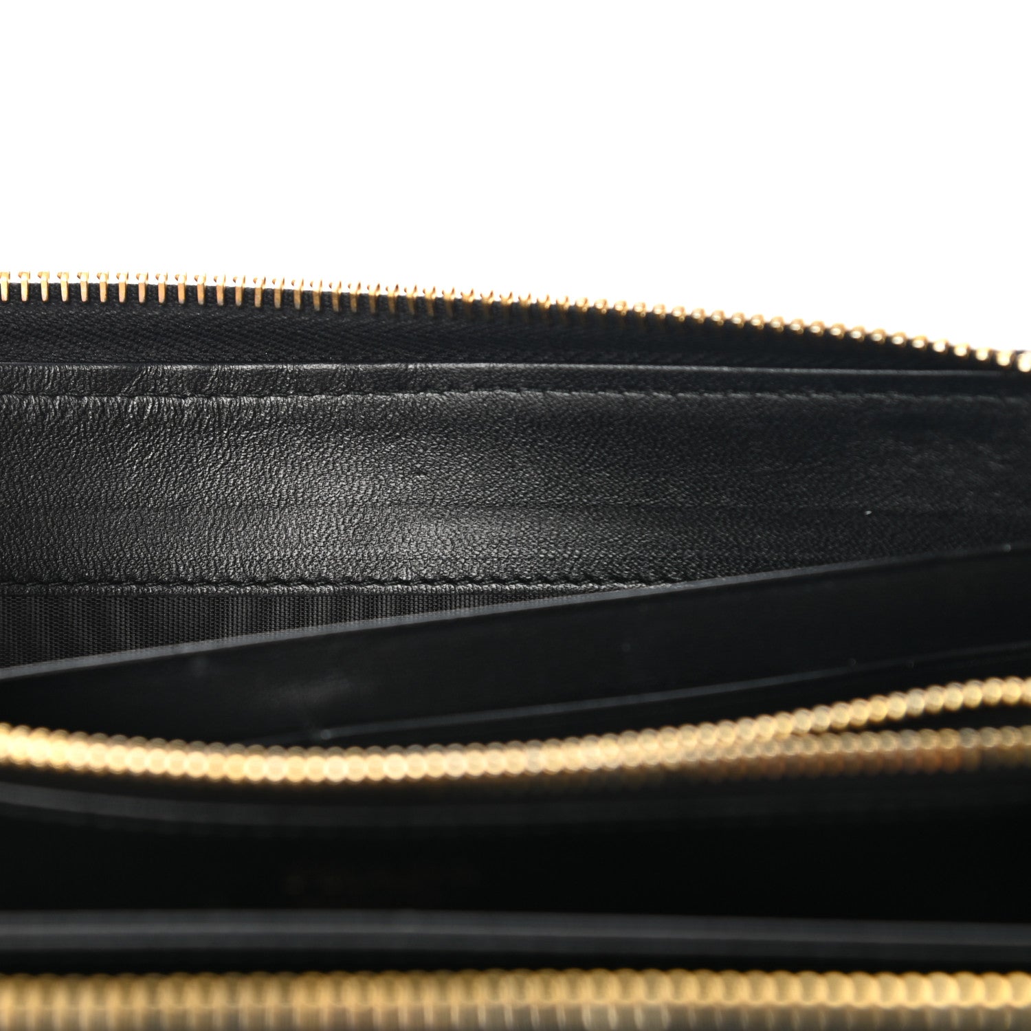 Prada Nappa Impunture Zip Around Wallet Black 8 of 13