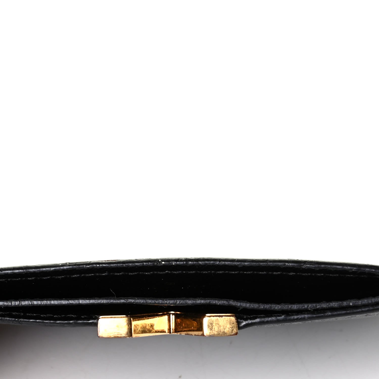 Louis Vuitton Monogram Calfskin Kimono Card Holder Black 4 of 5