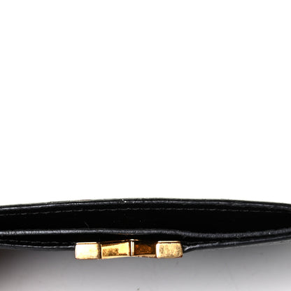 Louis Vuitton Monogram Calfskin Kimono Card Holder Black 4 of 5
