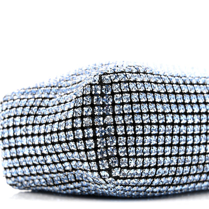 Alexander Wang Mesh Crystal Rhinestone Mini Heiress Pouch Baby Blue 9 of 11