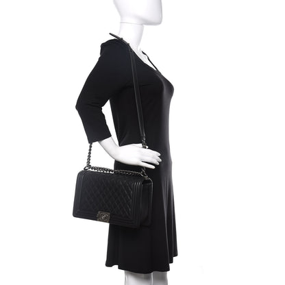 Chanel Calfskin Quilted New Medium Boy Flap Black 2 of 11