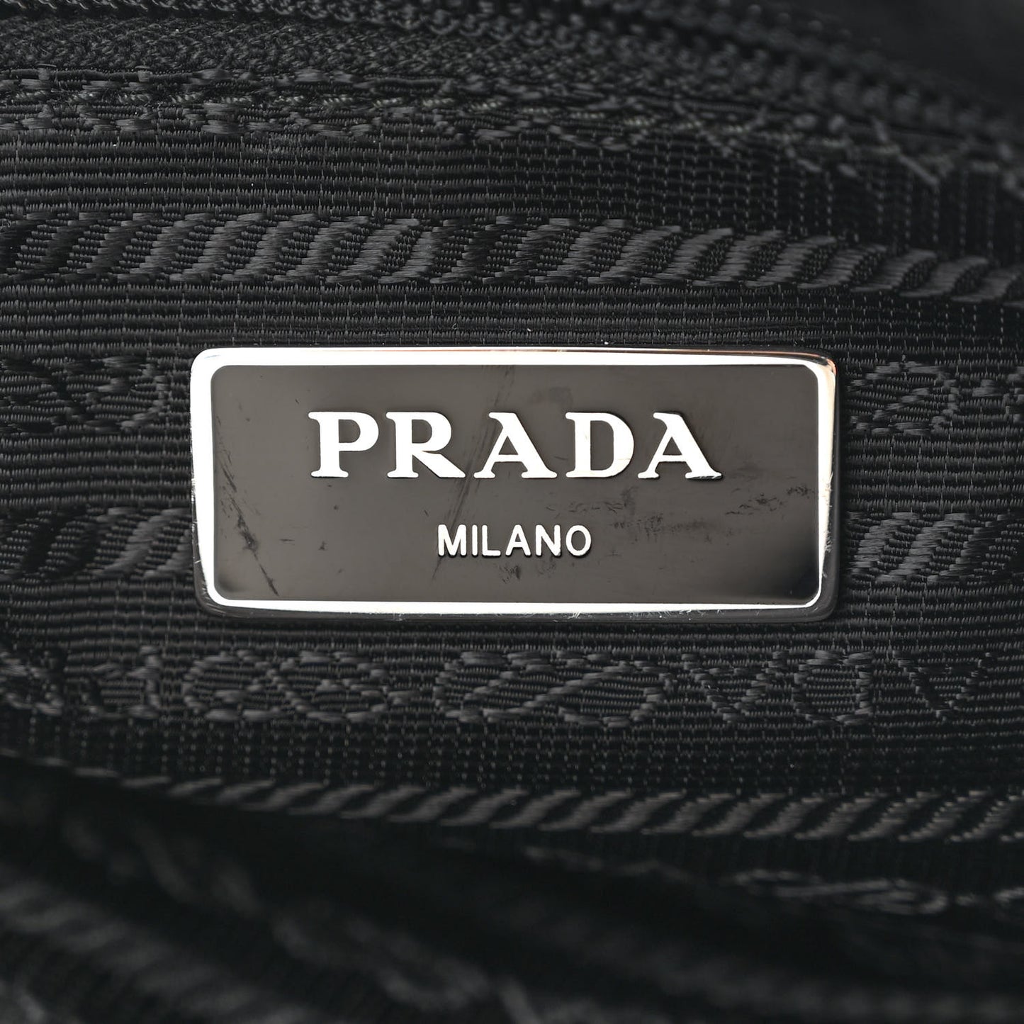Nylon Vela Flat Messenger Bag Black