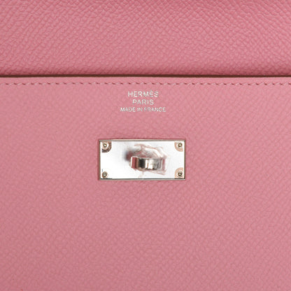 Hermes Epsom Kelly Longue Wallet Rose Confetti 6 of 18
