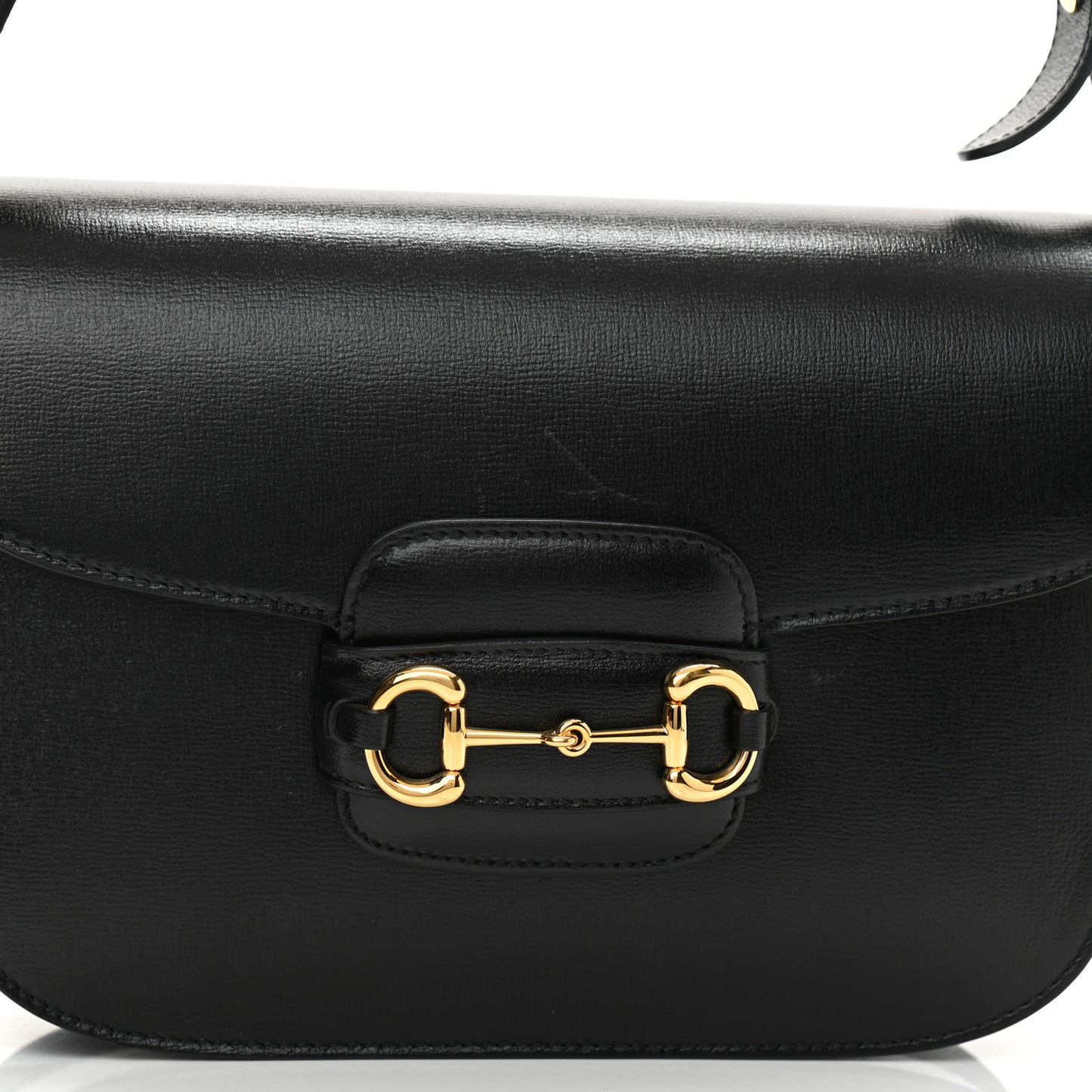 Azalea Calfskin Horsebit 1955 Shoulder Bag Black