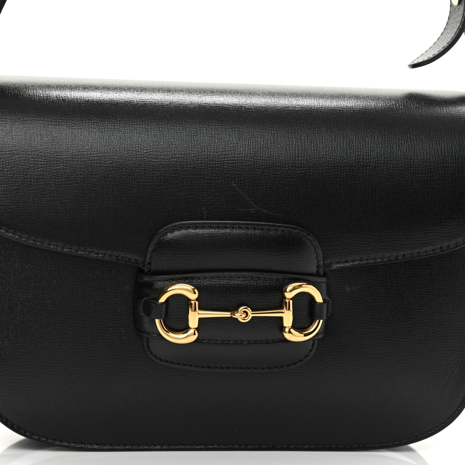 Gucci Azalea Calfskin Horsebit 1955 Shoulder Bag Black 8 of 13
