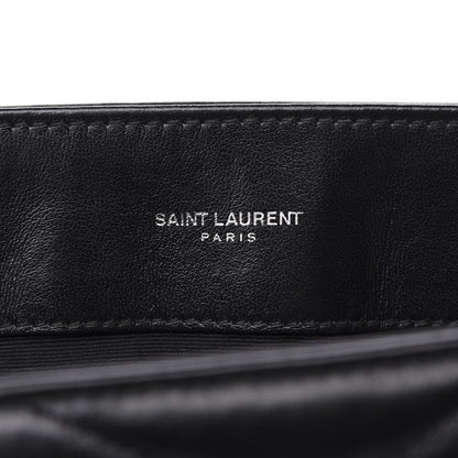 Saint Laurent Calfskin Y Quilted Monogram Medium Loulou Chain Satchel Black 8 of 12