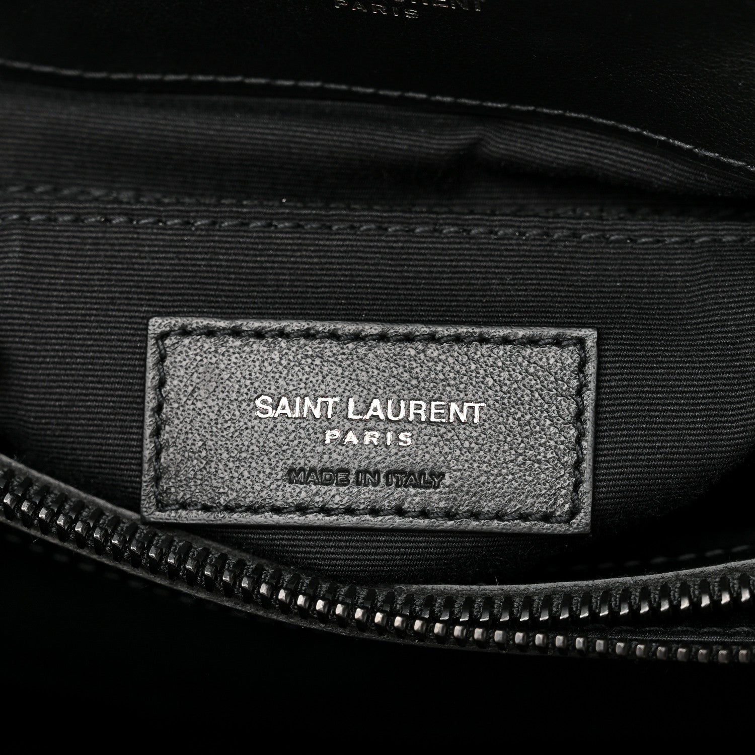 Saint Laurent Calfskin Y Quilted Monogram Monochrome Medium Loulou Chain Satchel Black 7 of 10