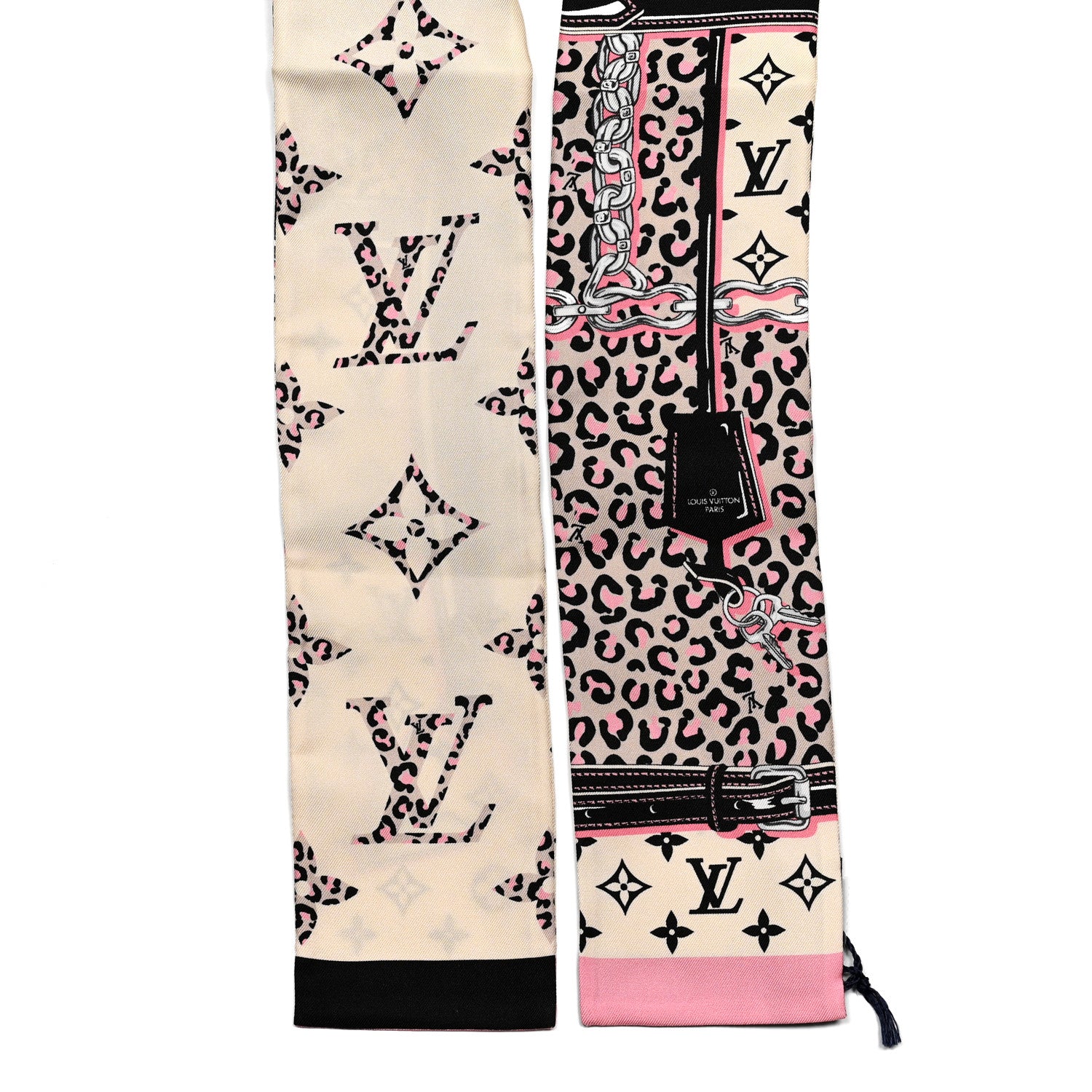 Louis Vuitton Silk Monogram Wild At Heart Bandeau Cream 2 of 4